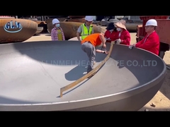 Q345r 2600 mm Vessel de pression de tête ellipsoïdale en acier inoxydable