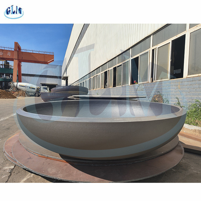 Tête elliptique de plat d'acier au carbone avec l'épaisseur de 2-300mm, port à Changhaï