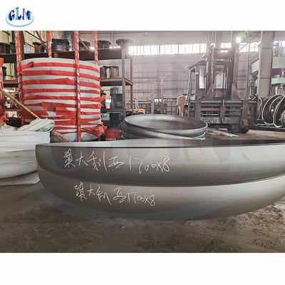 Tête semi elliptique personnalisable d'acier au carbone avec le diamètre de l'épaisseur 1700mm de 8mm