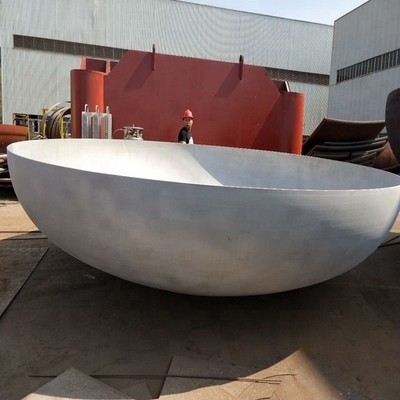Vaisseau sous pression en aluminium Tête de plat, extrémité de plat hémisphérique