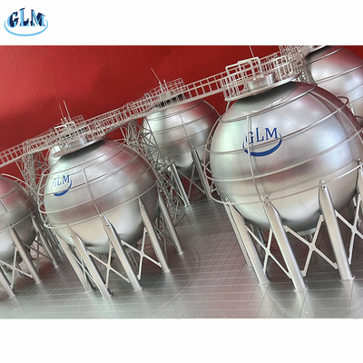 Réservoir sphérique de stockage de GPL en acier inoxydable, tête de plat