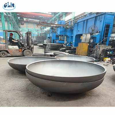 Têtes de récipients sous pression certifiés ISO9001 en acier au carbone, extrémités de plaques semi-ellipsoïdales