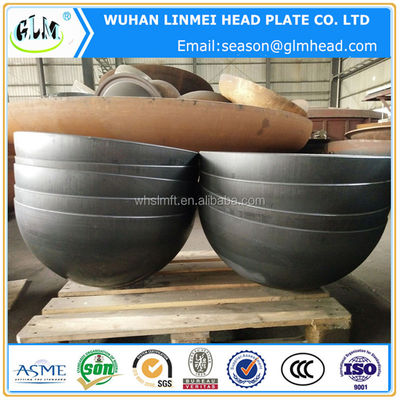 Tête bombée plate en acier au carbone personnalisée pour réservoirs de stockage et chaudières
