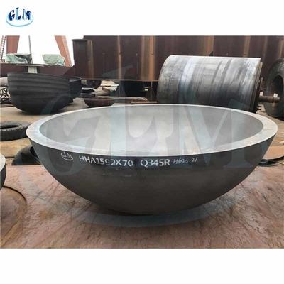 Q345R Tête de réservoir hémisphérique elliptique en acier doux Dimensions 1592 mm x 70 mm