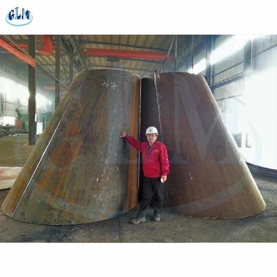 PED 300mm 89MM Cylindre Conique Tête de réservoir Radius de couronne de plaque métallique ellipsoïdale