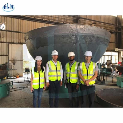 SA516 Gr60 2:1 Tête elliptique Fin de plaque 1800 mm Diamètre 15 mm Épaisseur