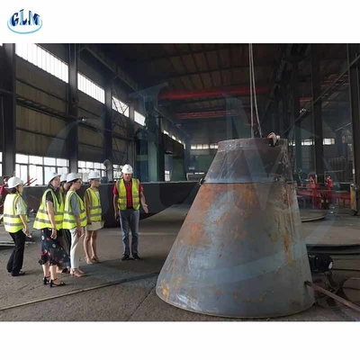 Diamètre de la tête 2500mm de plat de cône de SA516 Gr70