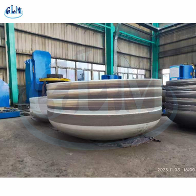 4500mm de diamètre sans couture Tête de réservoir de plat Pipe raccords Cap Alliage d'acier Elliptique fin