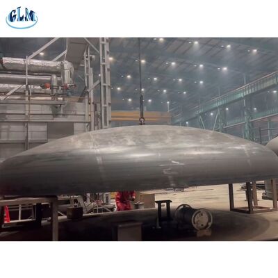 Précipitation personnalisable 4200 mm de diamètre Tête torisphérique avec pressage à chaud pour récipients sous pression
