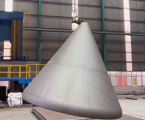 Têtes de réservoir coniques industrielles avec technologie Overlay Clad, pressage à chaud et pressage à froid, certifiées ASME pour les récipients sous pression