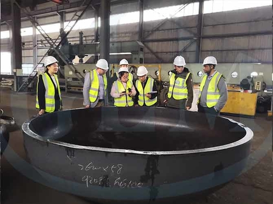Q345r 2600 mm Vessel de pression de tête ellipsoïdale en acier inoxydable