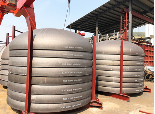 3600mm As516 Gr 70 Fin de plaque ellipsoïdale Asme Taille de la tête ellipsoïdale pour les réservoirs de pétrole et de gaz